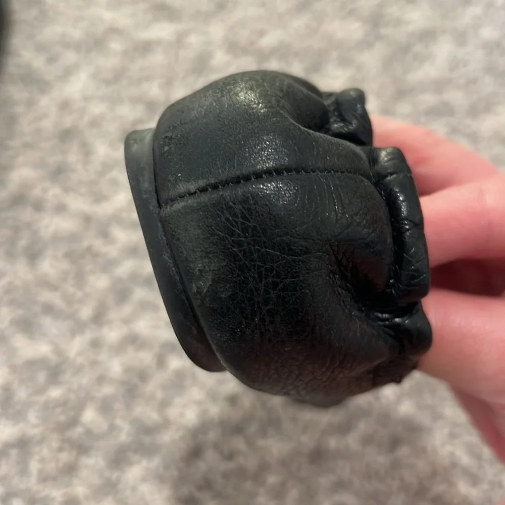 Tory Burch Minnie Black Leather Ballet Flats